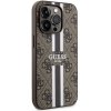 Guess GUHMP15LP4RPSW iPhone 15 Pro 6.1 brązowy/brown hardcase 4G Printed Stripes MagSafe